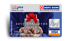 HDFC Bank Gift Card Gift Plus Card Bank cards  Prepaid Card