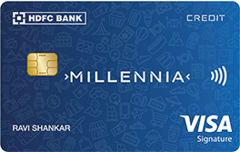 HDFC Millennia credit card-can be converted to a lifetime free credit card