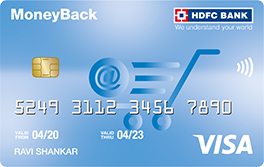 Moneyback Credit Card Fees Charges Hdfc Bank