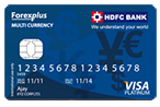 axis bank multi currency forex card hdfc