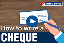 How To Write A Cancelled Cheque | HDFC Bank