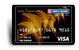 Visa Signature Credit Card: Enjoy Fuel Surcharge Waiver & Airport Lounge Access | HDFC Bank
