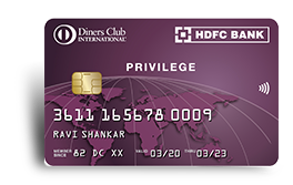 Privilege Card: Apply for Diners Club Privilege Credit Card | HDFC Bank