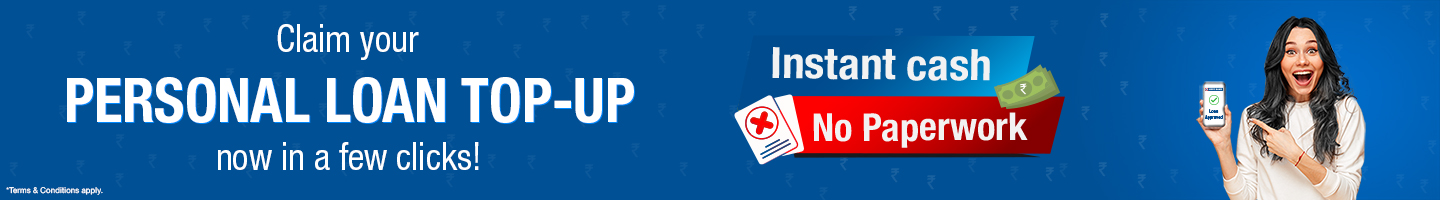 Apply Online for a Personal Loan Top-up | HDFC Bank