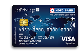 jetPrivilege debit card Banner