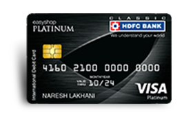 Easyshop Classic Platinum Debit Card Hdfc Bank Platinum Chip